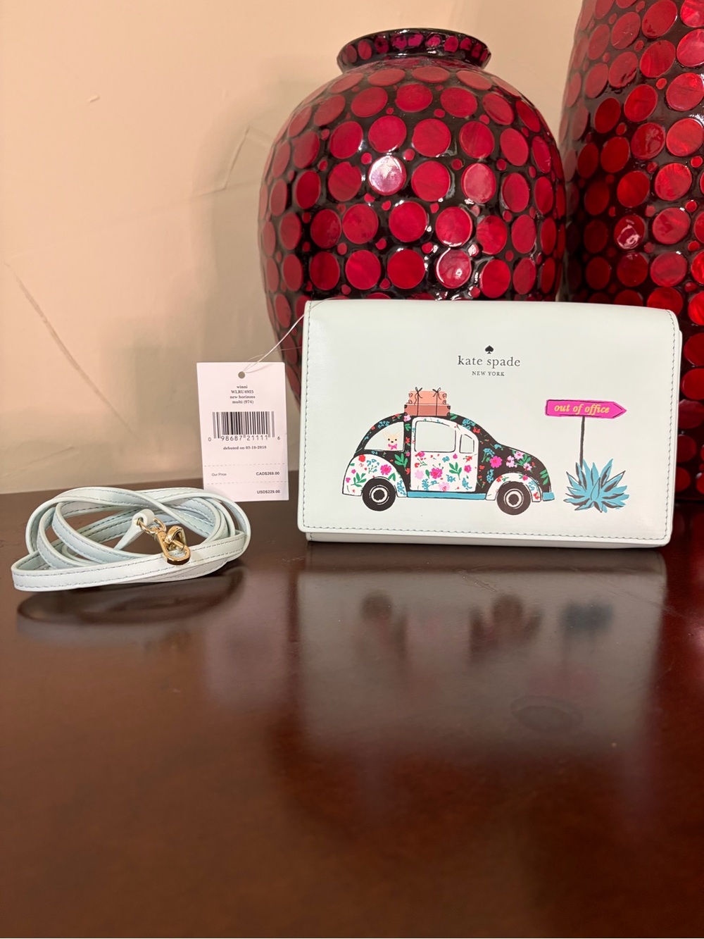 kate spade New Horizons Winni Crossbody Put it Office VW Bug NWT